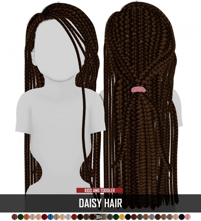 Sims 4 DAISY HAIR by Thiago Mitchell at REDHEADSIMS