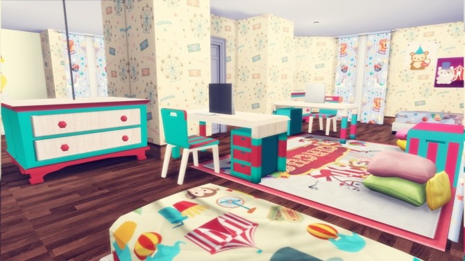 Sims 4 Kids` room Circus at Simming With Mary