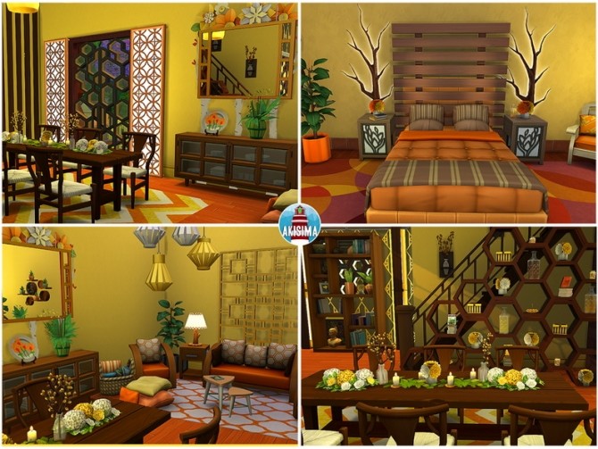 Sims 4 Beehive house by Waterwoman at Akisima