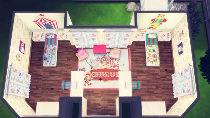 Sims 4 Kids` room Circus at Simming With Mary