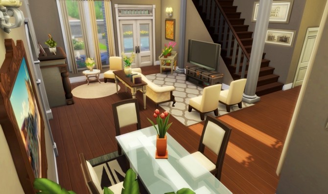 Sims 4 BG cozy family home at BERESIMS