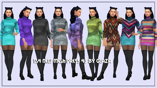 Sims 4 Dress 43 at All by Glaza