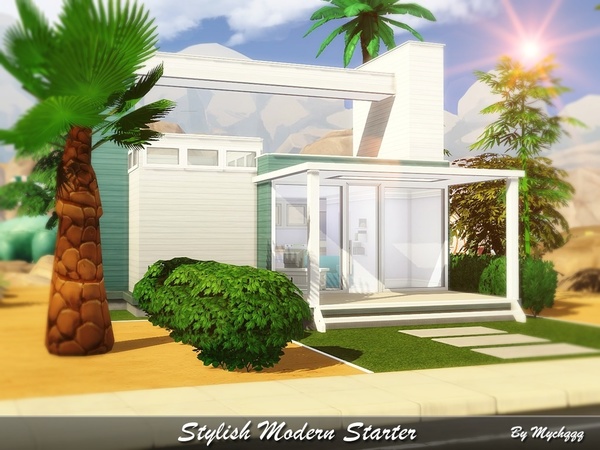 Sims 4 Stylish Modern Starter by MychQQQ at TSR