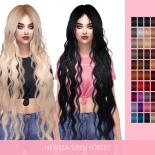 Newsea Goldleaf hair edit at Nessa Sims » Sims 4 Updates