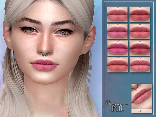 Sims 4 IMF Doriann Lipstick N.96 by IzzieMcFire at TSR