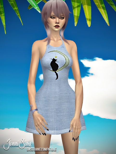 Sims 4 Dress On Vacation at Jenni Sims