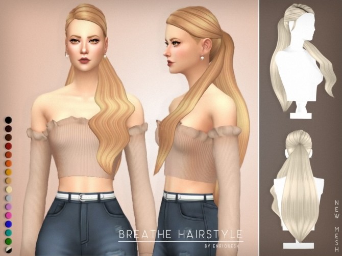 Sims 4 Breathe Hairstyle at Enriques4