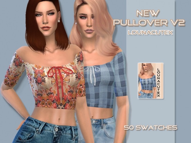 Sims 4 New Pullover V2 at Lounacutex