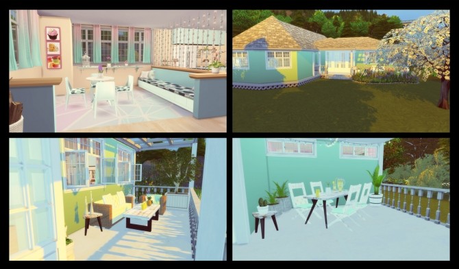 Sims 4 Pastel House at Simming With Mary