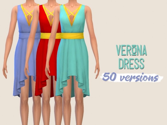Sims 4 Verona dress at Midnightskysims