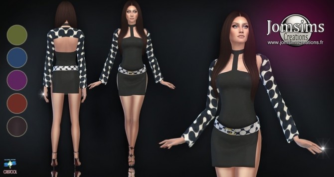 Sims 4 Unya and Rositela short dress at Jomsims Creations