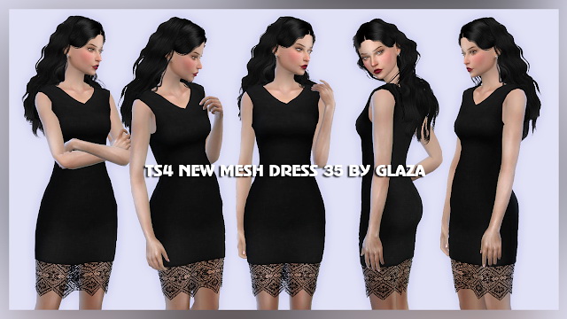 Sims 4 Dress 35 at All by Glaza