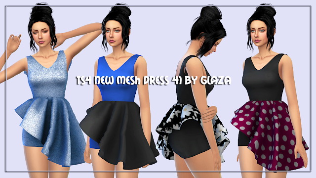 Sims 4 Dress 41 at All by Glaza
