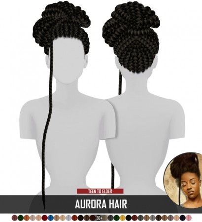AURORA HAIR by Thiago Mitchell at REDHEADSIMS