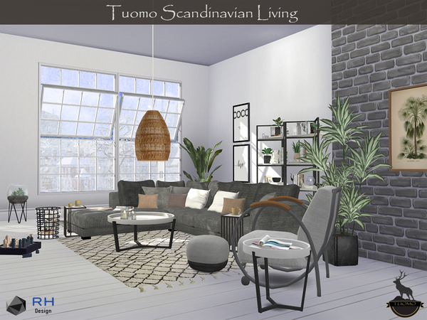 Sims 4 Tuomo Scandinavian Living by RightHearted at TSR