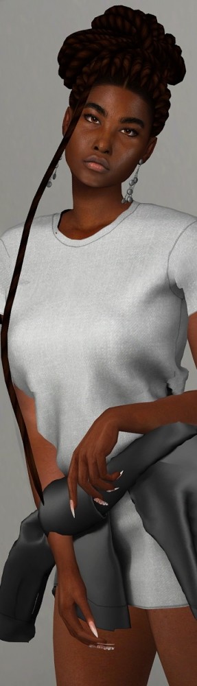 Sims 4 AURORA HAIR by Thiago Mitchell at REDHEADSIMS