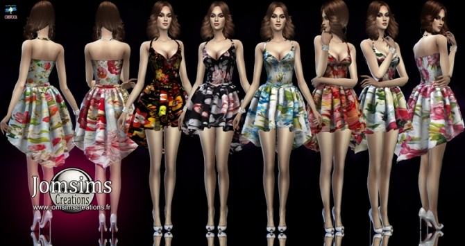 Sims 4 Mabelle short dress at Jomsims Creations