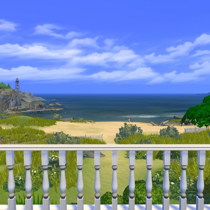 Sims 4 Beachfront Victorian Lot at SimPlistic