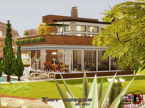 Sims 4 Tiny modern house by Danuta720 at TSR