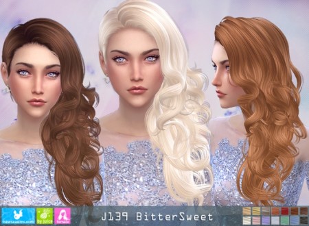 J139 BitterSweet hair (P) at Newsea Sims 4