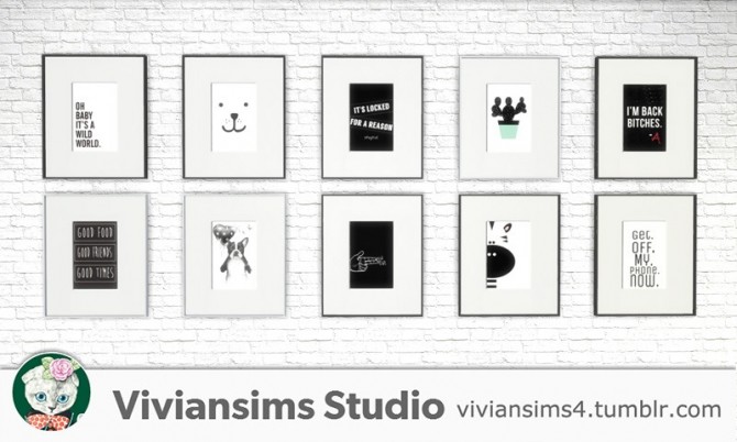 Sims 4 Set of base game recolors at Viviansims Studio