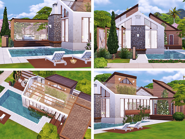Sims 4 Rhona cottage by Rirann at TSR