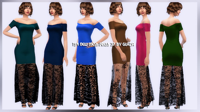 Sims 4 Dress 37 at All by Glaza