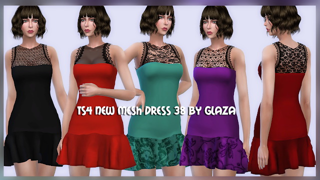Sims 4 Dress 38 at All by Glaza