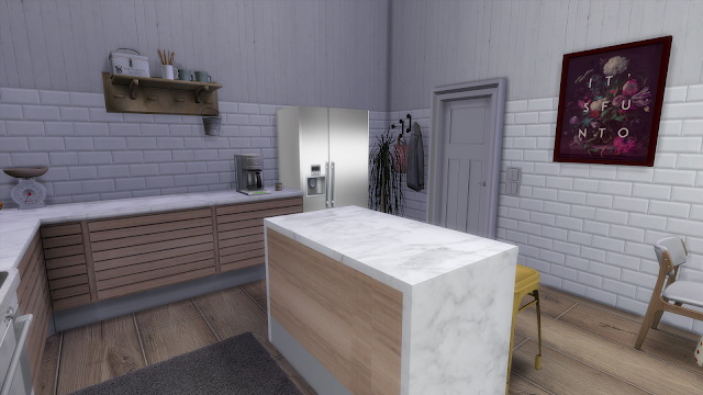 Sims 4 Floral Kitchen at Dinha Gamer