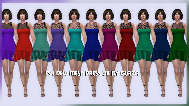 Sims 4 Dress 38 at All by Glaza
