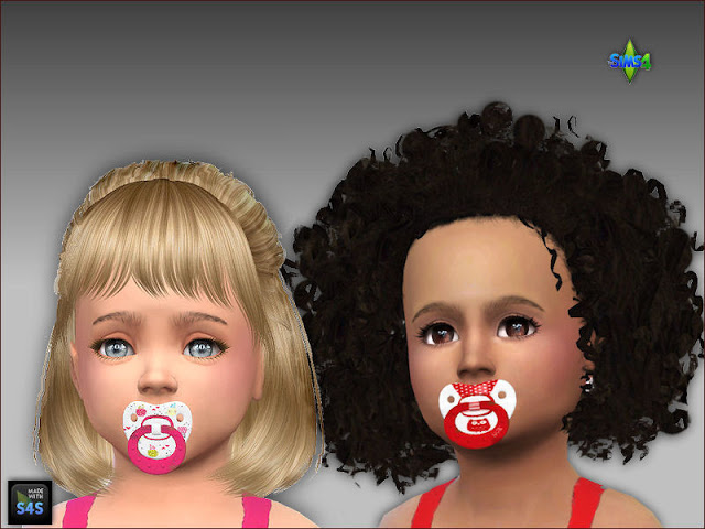 Sims 4 PJs and pacifiers for toddler girls by Mabra at Arte Della Vita