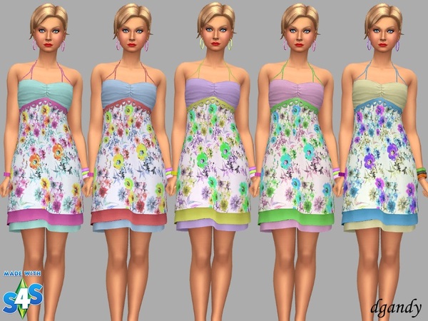 Sims 4 Sundress Ellie by dgandy at TSR