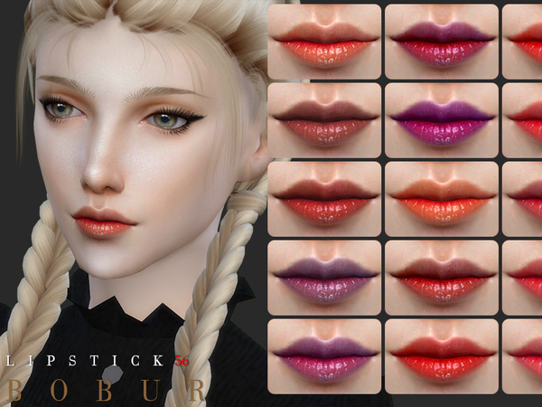 Sims 4 Lipstick 56 by Bobur3 at TSR
