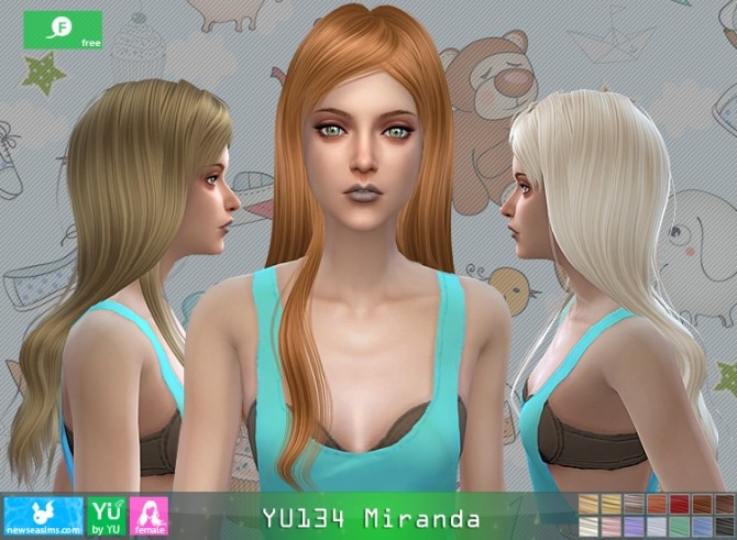 Sims 4 YU134 Miranda hair at Newsea Sims 4