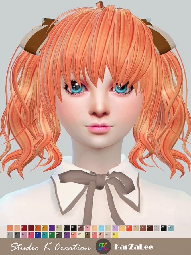 Sims 4 Animate hair 76 Maiko at Studio K Creation