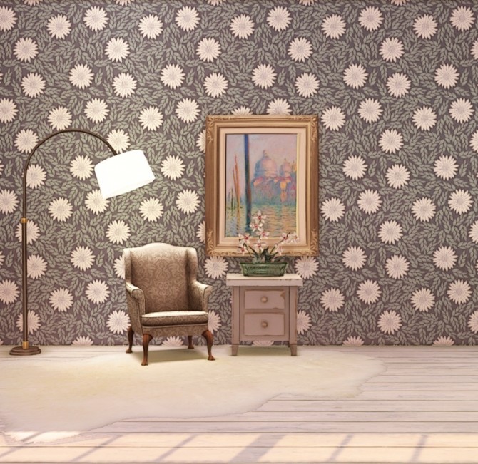 Sims 4 6 wallpapers using Julia Dreams’ patterns at Miss Ruby Bird