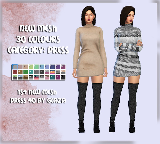 Sims 4 Dress 40 at All by Glaza