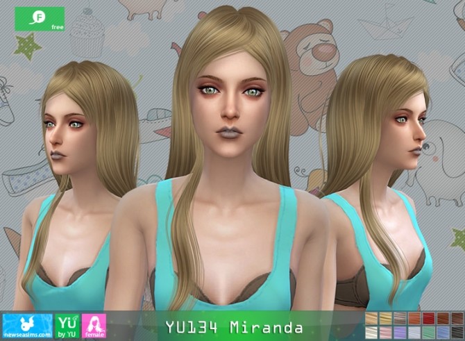 Sims 4 YU134 Miranda hair at Newsea Sims 4