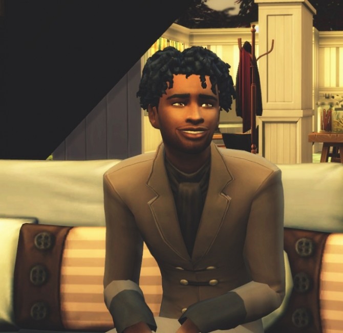 Sims 4 Tight Curls shaved male hair at Birksches Sims Blog