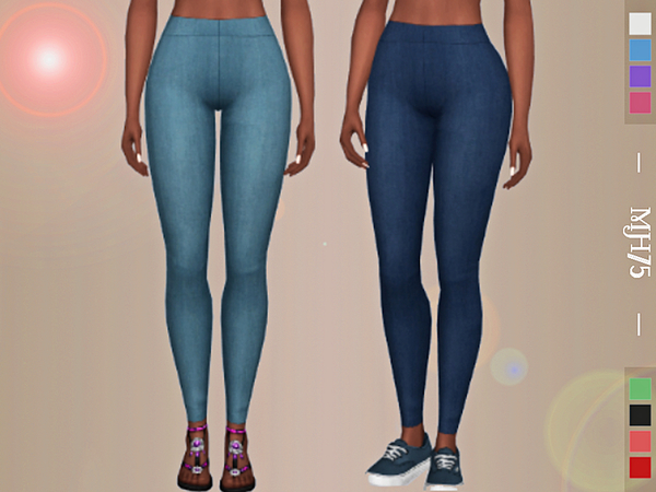 Sims 4 Denim Jeggings by Margeh 75 at TSR