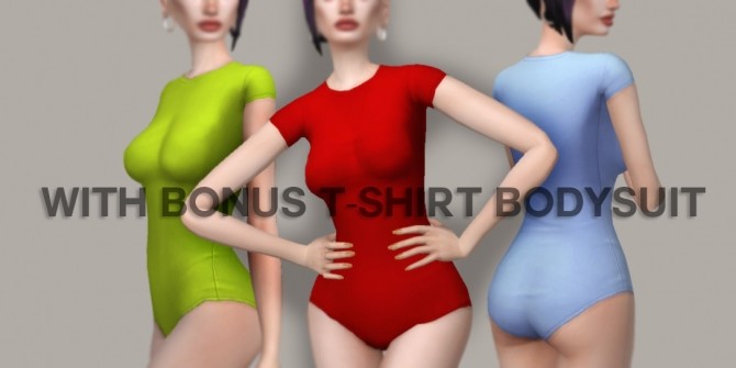 Sims 4 PIN ME UP DRESS + T SHIRT BODYSUIT at Candy Sims 4