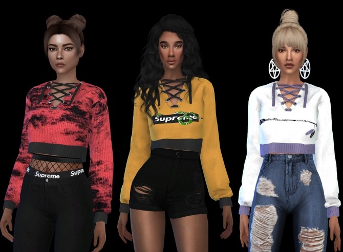Sims 4 Adele Sweater at Leo Sims