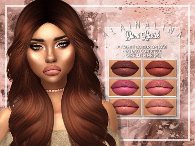 Sims 4 Danni Lipstick at AlainaLina
