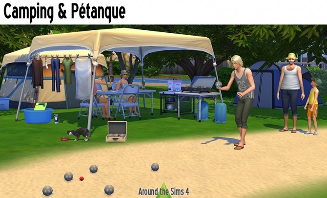 Sims 4 Camping & Pétanque by Sandy at Around the Sims 4