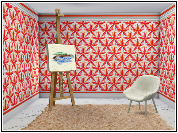 Sims 4 Abstracts in Scarlet Walls by marcorse at TSR