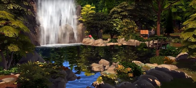 Sims 4 Granite Waterfall at Dream Team Sims