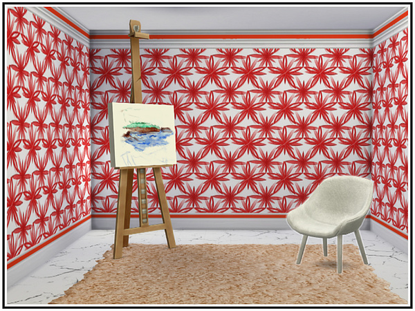 Sims 4 Abstracts in Scarlet Walls by marcorse at TSR