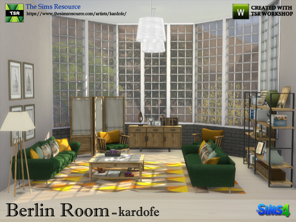 Sims 4 Berlin Room by kardofe at TSR