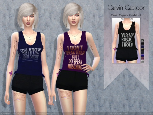 Sims 4 Kendall III outfit by Carvin Captoor at TSR