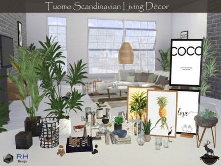 Tuomo Scandinavian Living Decor by RightHearted at TSR